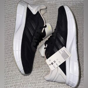 Adidas Men's Black and White Sneakers